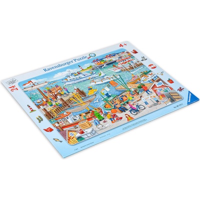 Ravensburger Пъзел Ravensburger от 24 части - Един ден на пристанището (6152)