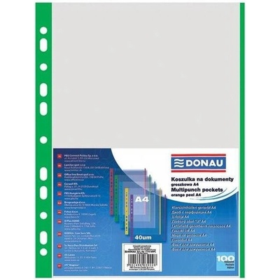 Euroobal DONAU A4 40mic so zeleným okrajom 100ks