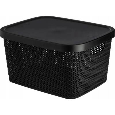 Altom Multifunkčný kôš s vekom, úložný box s vekom 7 l biely