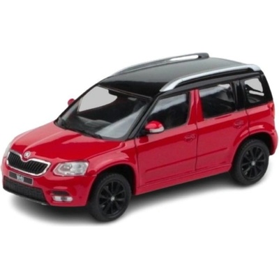 Abrex Škoda Yeti facelift 2013 červená b 1:43