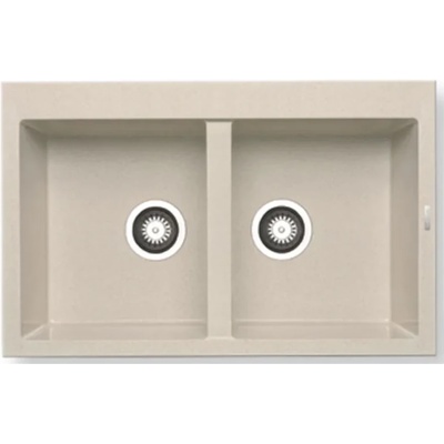 Pyramis PYRAGRANITE ALAZIA (79х50) 2B Beige, Мивки за кухни композитни