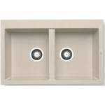 Pyramis PYRAGRANITE ALAZIA (79х50) 2B Beige, Мивки за кухни композитни Мивка за вграждане