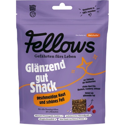 Fellows Hmyzí funkční pamlsky na podporu srsti a kůže 125 g