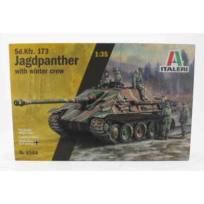 ITALERI TANK SD.KFZ. 173 JAGDPANTHER WITH WINTER CREW MILITARY 1945 1:35