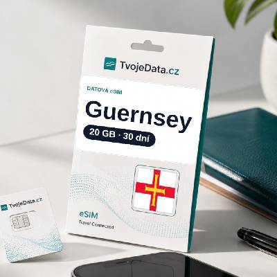 eSIM Guernsey 20 GB / 29 dní
