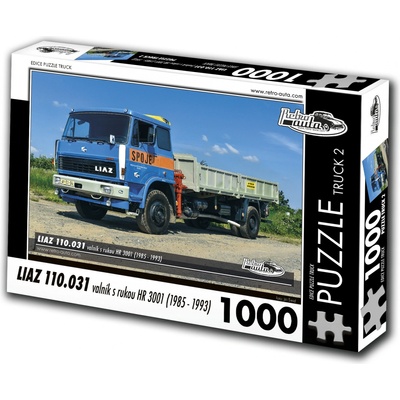 RETRO-AUTA TRUCK č.2 Liaz 110.031 valník s rukou HR 3001 1985-1993 1000 dílků