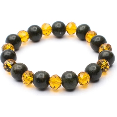 Milujeme Kameny dřevěné korálky a křišťálové sklo kulička M32NK67