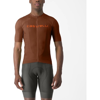 Castelli Prologo Lite Deep Mocha/Vivid orange