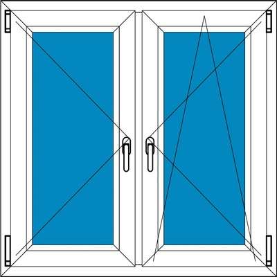 Ekosun Plastové okno Ekosun 7 Swisspacer Ultimate Dvoukřídlé se středovým sloupkem 180x160 Dekor - Dekor