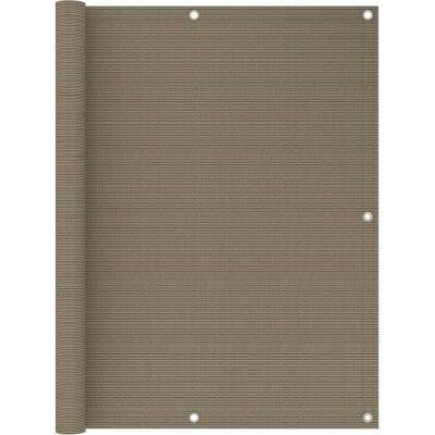 PETROMILA Balkonová zástěna taupe 120 x 500 cm HDPE