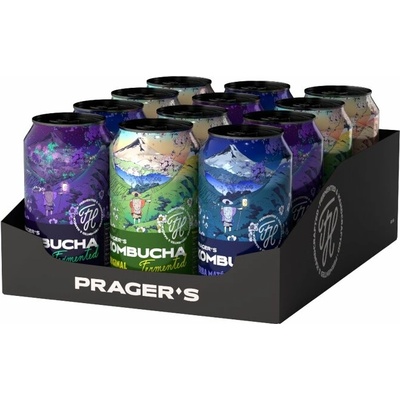 Prager's Kombucha Mixpack 12 x 330 ml