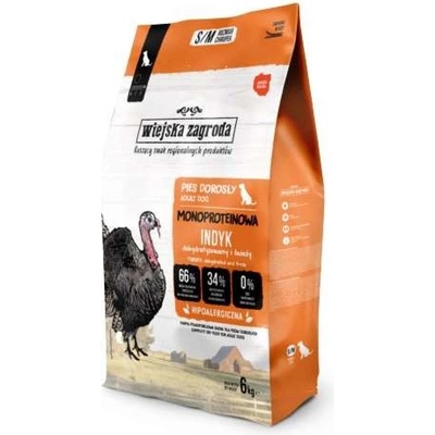 Wiejska Zagroda Monoprotein adult malé a střední krůtí 6 kg