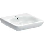 Geberit Selnova Comfort - Умивалник без бариери 60x55 см, с преливник, отвор за смесител, бял 502.769. 00.7 (502.769.00.7)