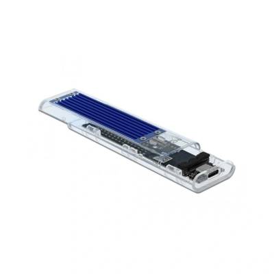 Delock Външен корпус M. 2 NVMe PCIe SSD USB 3.1 Gen 2 Type-C женски, прозрачен (42620)