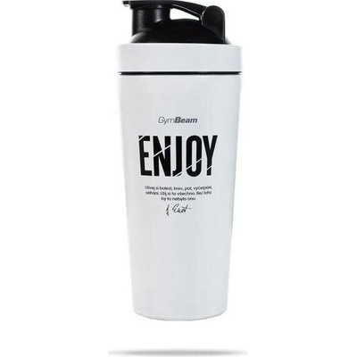 Šejkr ENJOY 750 ml - GymBeam Barva: bílá