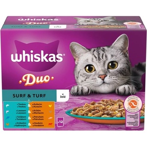 Whiskas Duo Surf & Turf в желе 12 x 85 г