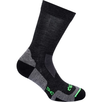 CMP Мъжки туристически чорапи Cmp Trekking Wool Sock Walking socks - Nero Melange - размер 39-42 (EU) (201-7939-0211)