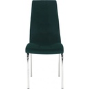 Kondela Gerda new smaragdová / chróm