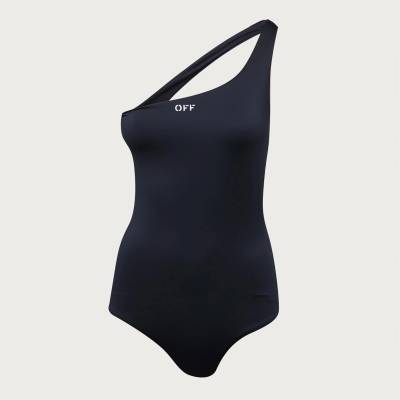 OFF WHITE Women's One Piece Swimsuit - Black White