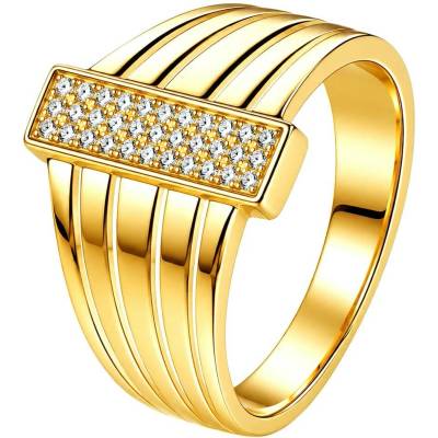 Zlaton Prsten žluté zlato osazený zirkony N20052602875