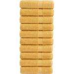 vidaXL Премиум кърпи за ръце SOLUND 10 бр злато 50x100 см 600 gsm (137283)