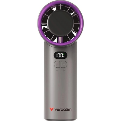 VERBATIM ruční Cool 'n' Go Ice Touch, USB-C, šedá/fialová