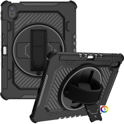 Apple Калъф и Протектор за Apple iPad (2025) / 10.9 (2022) със Стойка, Ръчна Дръжка и Слот за Писалка | Ударозазщитен PC+TPU | Цвят: [Изберете цвят]