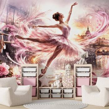 Art Gift Decor Фототапет балерина в розова симфония
