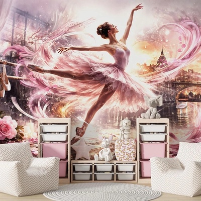 Art Gift Decor Фототапет балерина в розова симфония