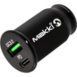 Makki Зарядно за кола Makki Fast Charger Car - Type-C USB QC3.0 20W - MAKKI-CC20W02-BK (MAKKI-CC20W02-BK)