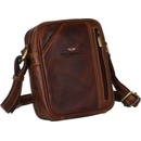 Peterson kožená messenger taška [DH] PTN TB-8023-COM HNEDÁ