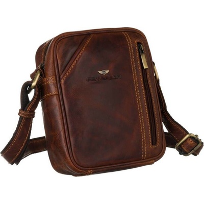 Peterson kožená messenger taška [DH] PTN TB-8023-COM HNEDÁ