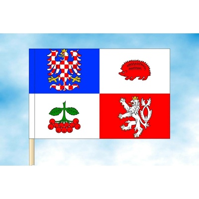 LIBEA, s.r.o. Vlajka Kraje Vysočina Rozměr: 40×60 cm, Uchycení: Návlek na žerď