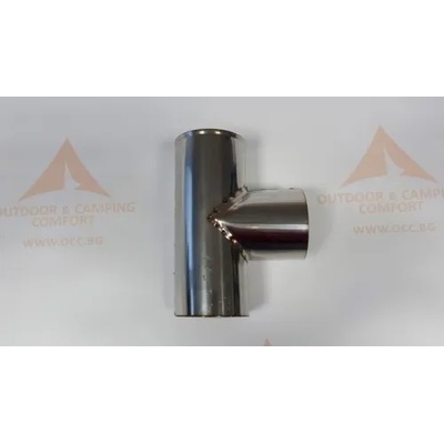 OCC Тройник за димоотвод ф60 Inox (inox_D60_T)