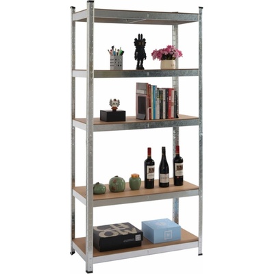 RFG Стелаж RFG, метален, с 5 рафта, 900 х 400 х 1800 mm, MDF, до 175 kg