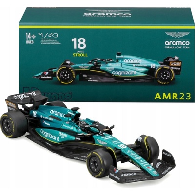 Bburago Aston Martin AMR23 202318 Strol s jezdcem 1:43