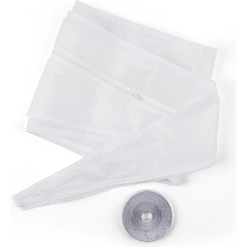 Klarstein Комплект за уплътняване на прозорци, 3, 9 м, закопчаване с цип, каишка, бяло (VTSA10-WindowcoverSL) (VTSA10-WindowcoverSL)