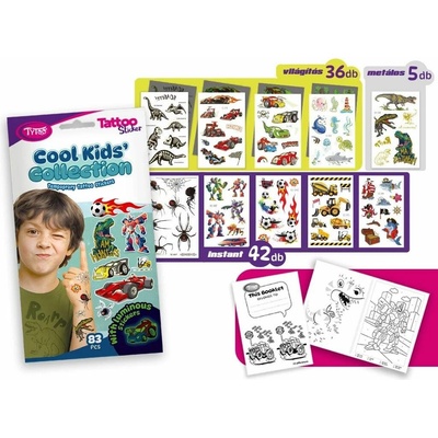 TyToo Cool Kids' Collection Tattoo Sticker Set