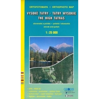 Mapa Vysoké Tatry ortofotomapa 1:25 000