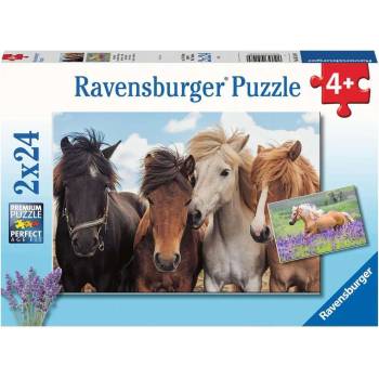 Ravensburger - Puzzle 2x24 Horse love - 1 - 39 piese