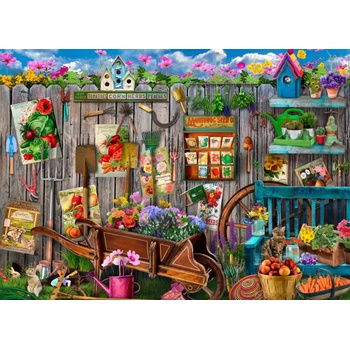 Bluebird Puzzle - Puzzle Garden Tool Fence - 500 piese