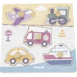 Viga Toys Плосък пъзел Viga PolarВ - Превозни средства (44069) - ozone