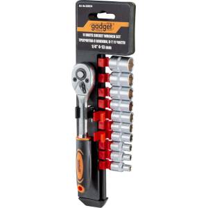 Gadget Тресчотка с вложки к-т 11 части 1/4" 4-13mm GADGET (330574)