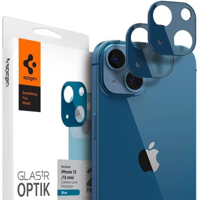 Spigen Протектор за Камерата на iPhone 13/ 13 Mini, Spigen EZ Fit Optik Pro Glass tR 2бр. , Син (AGL04037)