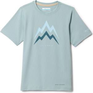 Columbia Детска спортна тениска Columbia Kid's Tech Trail Utility S/S Graphic Crew Sport shirt - Crushed Blue / Energetic - размер XXS (704-5865-0311)