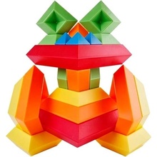 Kebo Toys Skládací pyramida Wedge-it - důhová 15 ks