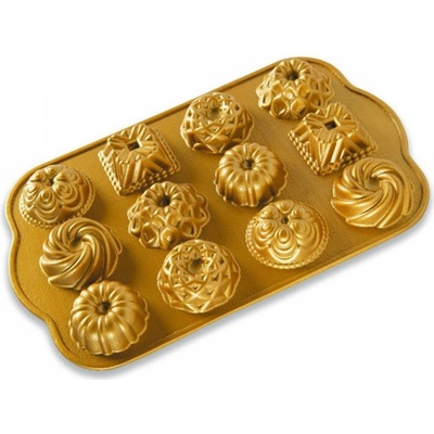 Nordic Ware Forma na 12 buchiet zlatá 0,3 l