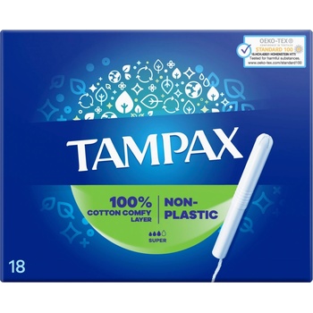 Tampax Super dámské tampony s aplikátorem 18 ks