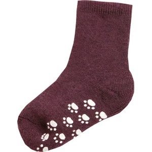 Joha Детски мериносови чорапи Joha Kid's 721 Wool Sock Anti-Slip Slippers - Aubergine Melange - размер 15-18 (EU) (702-2513-0111)