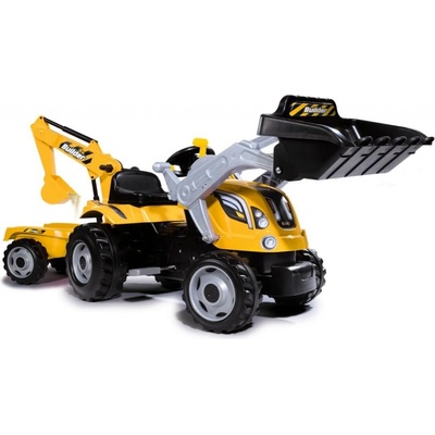 SMOBY SM 710301 Šlapací traktor Builder Max s bagrem a vozíkem